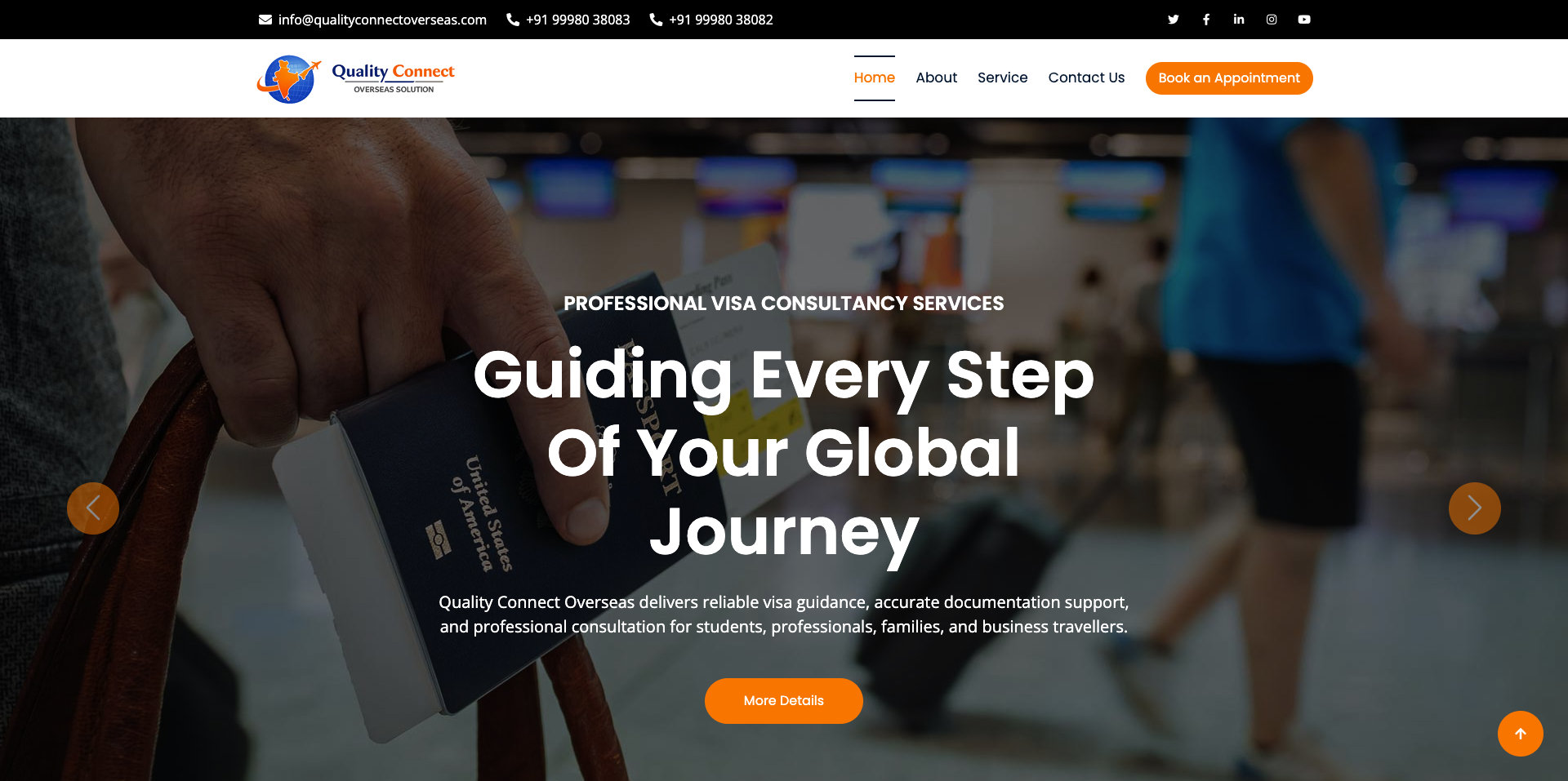 Quality Connect Overseas Website